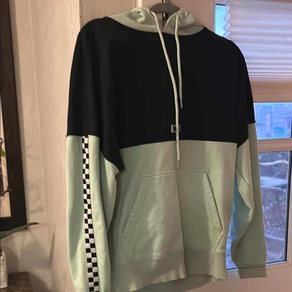 Vans Mint Green and Black Hoodie Sweater